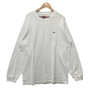 SUPREME シュプリーム Small Box L/S Top スモールボックス ロングTシャツ ホワイト サイズ XL 正規品 / B6142