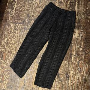  Yohji Yamamoto POUR HOMME ヨウジヤマモトプールオム 24SS STRIPE COIN POCKET WIDE PANTS SIZE 3.HS-P24-011 【代官山11】