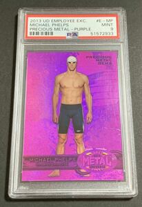 2013 Upper Deck Metal Universe Precious Metal Gems Michael Phelps /125 E-MP PMG PSA 9 マイケル・フェルプス　125枚限定