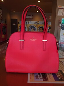 kate spade 赤 ハンドバッグ