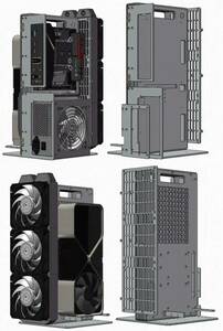 ZS Cases ZS OC V2 ケース 3WAY/3形態/Mini-ITX/M-ATX Micro-ATX MATX/ATX/アルミ製