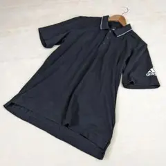 【アディダス】ゴルフウェア　トップス　半袖　O　XL　ストレッチ　ワンポイント