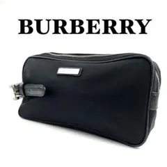 BURBERRY バーバリー バッグ 黒 ナイロン ノバチェック YJ9-07