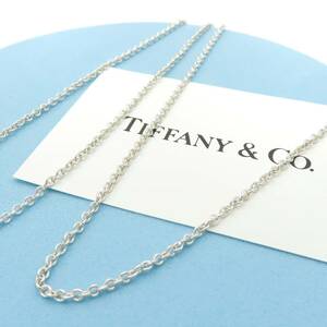 希少 美品 Tiffany&Co. ヴィンテージ ティファニー ロング シルバー ネックレス チェーン 76㎝ SV925 SS15