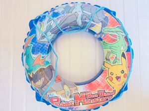 ④ポケモン 浮き輪60cm 空気ビニール 空ビ うきわ ピカチュウ ポケットモンスター inflatable Pokemon PoolToys SwimRing Pikachu