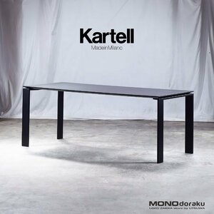 ダイニングテーブル カルテル Kartell FOUR 190 フォー ワークデスク ブラック ラミネート天板 イタリアモダン シンプル