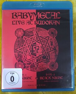 BABYMETAL LIVE AT BUDOKAN RED NIGHT & BLACK NIGHT APOCALYPSE 旧規格輸入盤中古blu-ray ベビーメタル ライヴ アット 武道館 0210725EMU