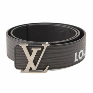 【ルイヴィトン】Louis Vuitton　メンズ エピXLレザー LVイニシャル 40MM リバーシブル ベルト M8270Q ブラック 【中古】207372