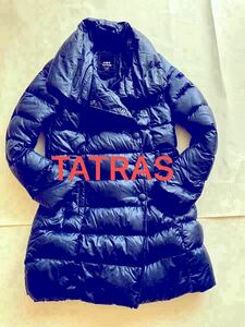 TATRAS タトラス)● 美品●ダウンジャケットコート●ネイビー●サイズ1