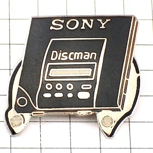 ピンバッジ・ソニー音楽ディスクマン機器 SONY DISCMAN◆フランス限定ピンズ◆レアなヴィンテージものピンバッチ