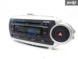 即納 本体のみ NCP130 130系 ヴィッツ CD プレーヤー ラジオ AUX 86120-52B20 単体 パネル ハザードスイッチ