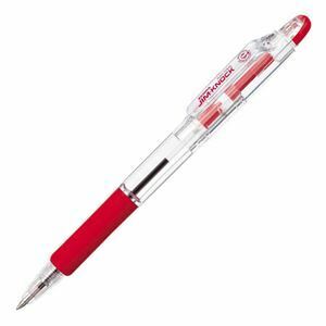 【新品】(まとめ）ゼブラ 油性ボールペン ジムノック0.7mm 赤 KRB-100-R 1セット（100本）〔×3セット〕