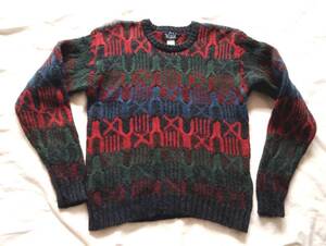 ウールリッチWoolrich ８０’ｓ９０’ｓ総柄　３Ｄセーター