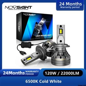 Novsight-ヘッドライト用LED電球 LED H7 h1 h11 h13 9005 hb3 9006 hb4 6500k 22000lm 120W 12V