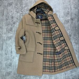  圧倒的高級感!!定価20万◎BURBERRY◎speciality duffle 極暖メルトンウール ダッフルコート バーバリーコート メンズ L イギリス製 秋冬!!