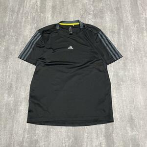 Tシャツ 半袖 アディダス adidas パフォーマンスロゴ スリーライン S ブラック