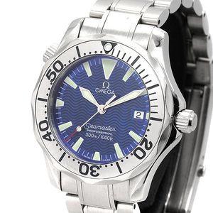 《SALE》 オメガ OMEGA シーマスター プロフェッショナル300m ブルー文字盤 SS ボーイズ腕時計 クォーツ 36mm Seamaster