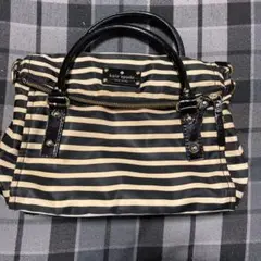 kate spade ストライプ ハンドバッグ