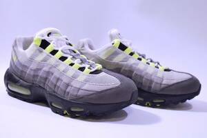 本物/2015年 NIKE AIR MAX95 OG 希少イエローグラデ完全復刻 US8.5/26.5cm 美品 jordan1 retro dunk sb volt