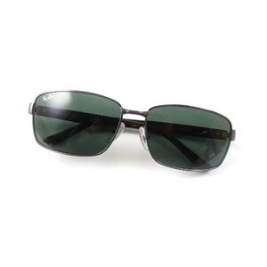 未使用品★Ray-Ban レイバン RB8053D 生産終了モデル スクエア マーブル サングラス アイウェア ガンメタ ブラウン 60□15 135 メンズ