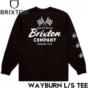 【送料無料】ロングスリーブTシャツ ロンT BRIXTON ブリクストン WAYBURN L/S TEE 17199 BLK 日本代理店正規品 Mサイズ