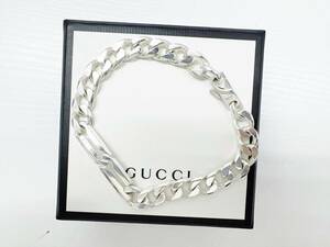 良好品　GUCCI　グッチ　ノット　インフェニティ　ブレスレット　シルバー　925