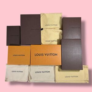 1円～ ルイヴィトン 箱6点 袋5点 セット まとめ Louis Vuitton 保存箱 ボックス 袋 