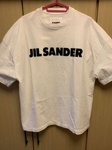 国内正規 20AW JIL SANDER ジルサンダー オーバーサイズ ドロップショルダー ボックスシルエット ロゴ Tシャツ S JSMS707045 MS24870811