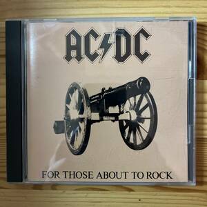 国内盤　CD AC/DC For Those About To Rock We Salute You 20P2-2434