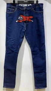 ICE CREAM (BBC) RUNNING DOG DENIM JEANS SIZE-34 アイスクリーム 刺繍