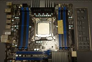 【動作確認済】MSI X79A-SD40(8D) Intel Core i7 3930K(6コア12スレッド)セット LGA2011 IOパネル付属【小難あり】