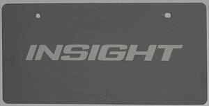 ホンダ純正 非売品 展示用 プレート INSIGHT HONDA インサイト 化粧プレート マスコットプレート ナンバープレート