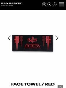 the GazettE タオル　ガゼット　新品　heresy 20周年