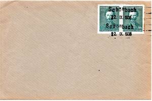 改〒【TCE】80087 - ドイツ/ズデーテン大管区解放・１９３８年・解放印押封書