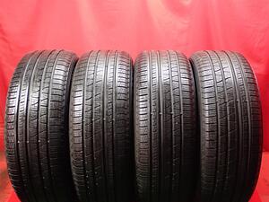 中古タイヤ 255/55R20 110Y 4本セット ピレリ スコーピオン ヴェルデ オールシーズン 8分山★ レンジローバースポーツ トラバース n20