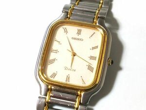 【Ky1☆】SEIKO/セイコー◇DOLCE/ドルチェ/8N41-5060/SACG024◇1990年製♂3針クオーツ/TAGP・SSG/美品