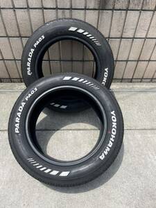 215/60R17C 109/107S YOKOHAMA PARADAホワイトレター 2023年バリ山2本