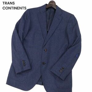 TRANS CONTINENTS トランスコンチネンツ 英国 MOON生地★ 秋冬 ウール ツイード トラベル ジャケット Sz.M　メンズ　I3T02093_B#N