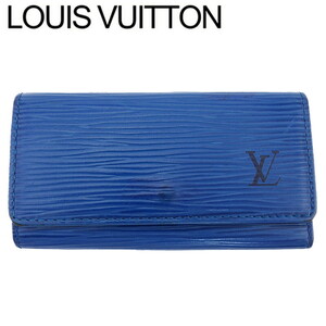 ルイ ヴィトン キーケース 4連三つ折り メンズ可 ミュルティクレ4 M63825 エピ LOUIS VUITTON 中古