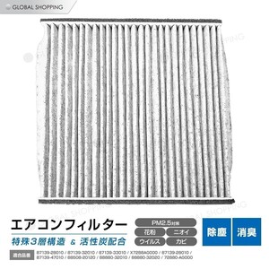 エアコンフィルター FJクルーザー GSJ15 AC 純正交換式 エアコン フィルター クリーンフィルター エアーフィルター 花粉 防臭