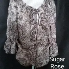 『Sugar Rose』シュガーローズ*M*フリル*提灯袖*トップス*薄茶色*