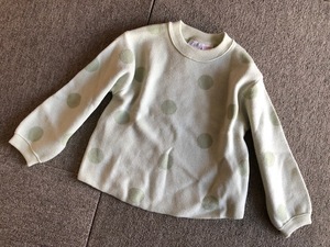 ★新品ZARAザラドット柄柔らかニット104★G