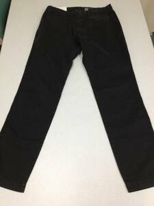 ●GAP●新品●W76cmX股下76cm●黒●チノパンツ●デザインパンツ●スリム●4-3