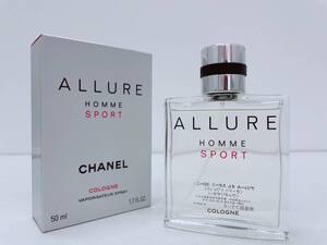 □CHANEL/シャネル ALLURE HOMME SPORT COLOGNE/アリュール オム スポーツ コローニュ オードゥトワレット50ml EDT メンズ香水□