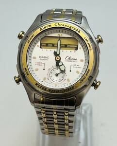 レア　動作未確認　希少 CASIO カシオ AW-600 CHRONOGRAPH クロノグラフ デジアナ 腕時計 ウォッチ クオーツ メンズ