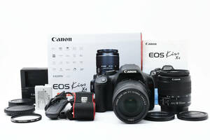 【Canon】EOS Kiss x4 + 18-55mm + 55-250mm ダブルレンズセット キャノン キヤノン 管 : 483148324833