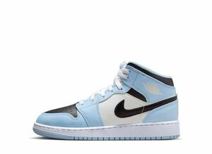 Nike GS Air Jordan 1 Mid "Ice Blue" 24.5cm 555112-401