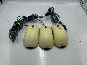 S1639) 中古　Microsoft/マイクロソフト Wheel Mouse Optical USB and PS/2 Compatible 光学式マウス レト5個セット 複數在庫