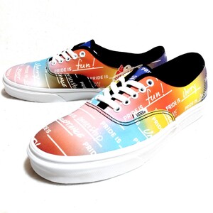 特価/未使用【サイズ/US10=28.0cm】VANS/Authentic/バンズ/オーセンティック/メンズ/ローカット/スニーカー/rainbow