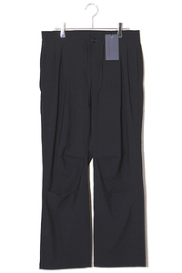 1 未使用品 2024SS nonnative ノンネイティブ WORKER EASY PANTS P/W/Pu TROPICAL CLOTH ワイドシルエット イージーパンツ NAVY ネイビー N